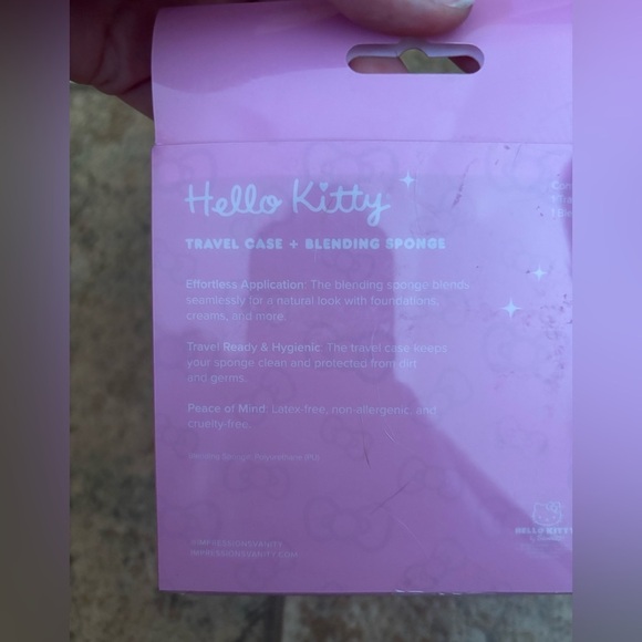 NIB Impressions Hello Kitty *Bundle* Mirror and Makeup Sponge set. - Picture 6 of 13